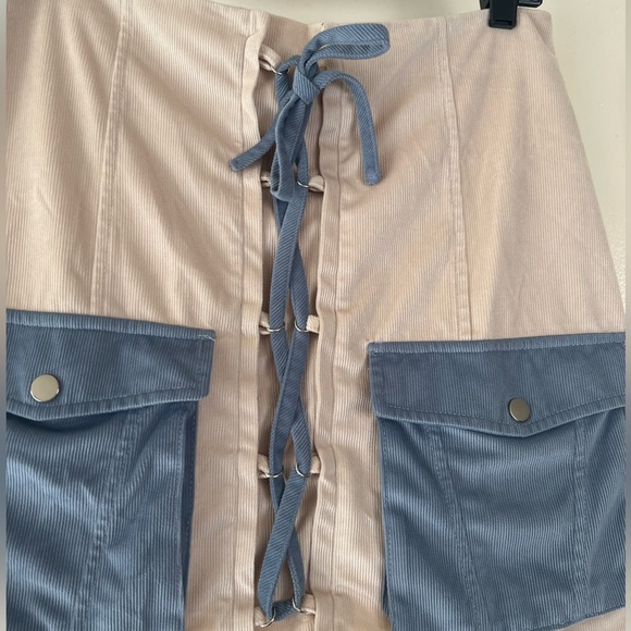 SHEIN skirt, size L, corduroy style with pockets - Picture 2 of 10